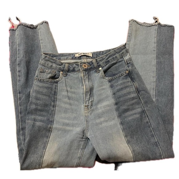 Denim - Multi denim distressed jeans